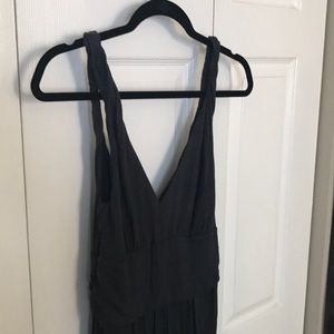 Charcoal maxi dress